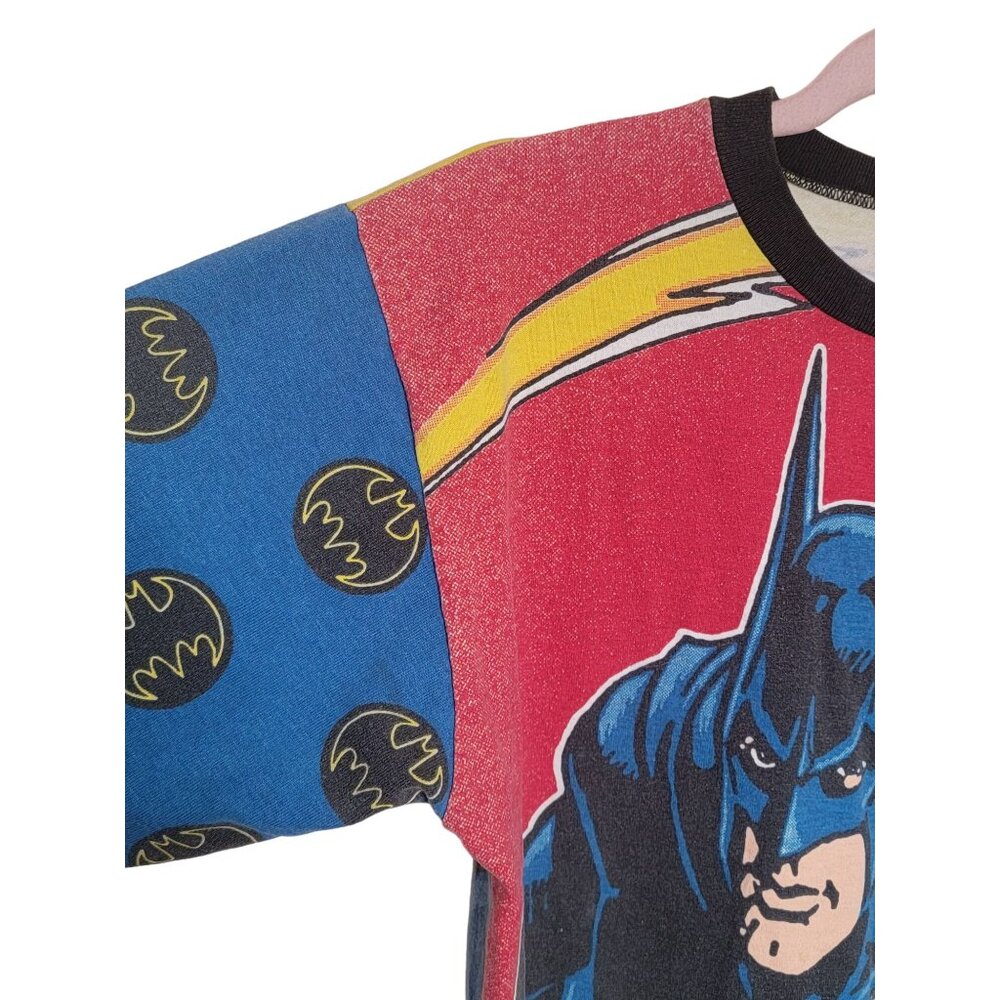 VTG 1997 DC Comics Batman T‑Shirt M/L Front & Back Graphic Action Tee - Picture 3 of 6